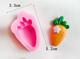 Molde silicona 1 mini zanahoria